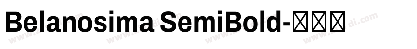 Belanosima SemiBold字体转换